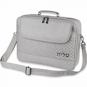 תיק טלית גדול עם חלוקה פנימית גוון אפור תיק טלית גדול עם חלוקה פנימית גוון אפור